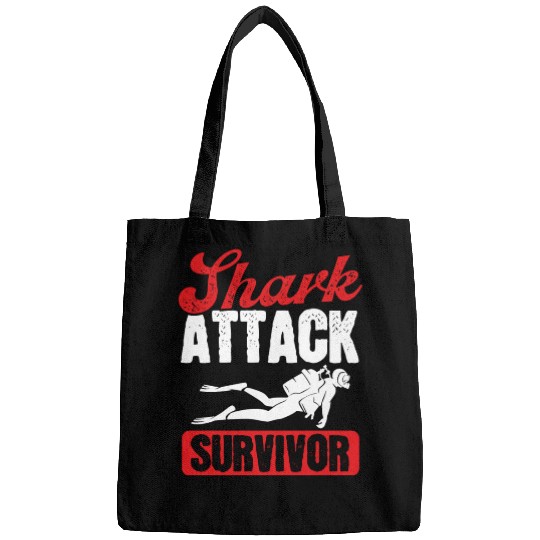 Scuba Diving Shark Attack Survivor Scuba Diver Bags