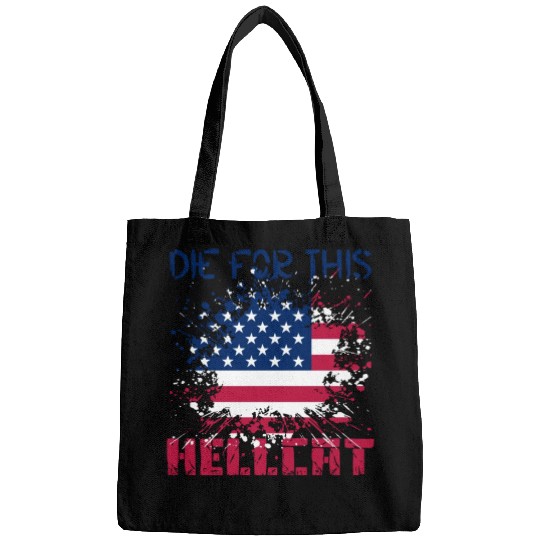 Die For This Hellcat- Vintage US Flag Bags