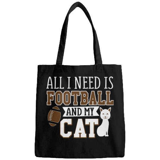 Sunday Football All I Need Is Football And My Cat Bags