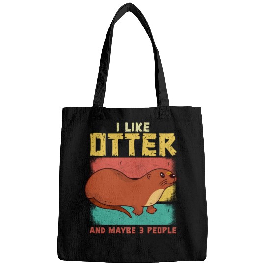 Funny Otter Cute Animal Sea Otters Fun Lovers Bags