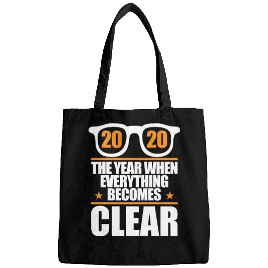 2020 Year When Everything Becomes Clear Holiday Bags