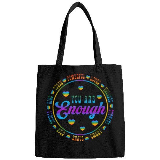 You Are Enough LGBTQ Inspirational Bags