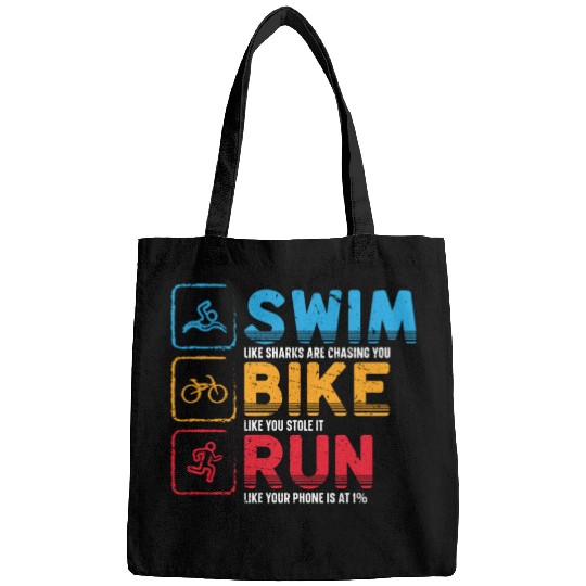Swim Bike Run Triathlon Athlete Swim Run Bike Bags