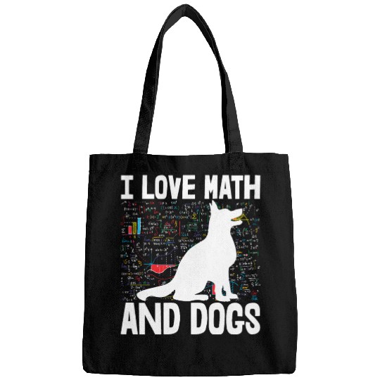 I Love Math & Dogs Bags