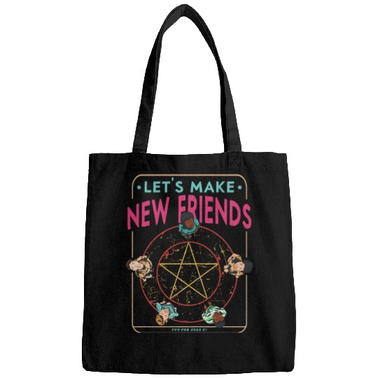 Let's Make New Friends, Retro Occult Wiccan Bags