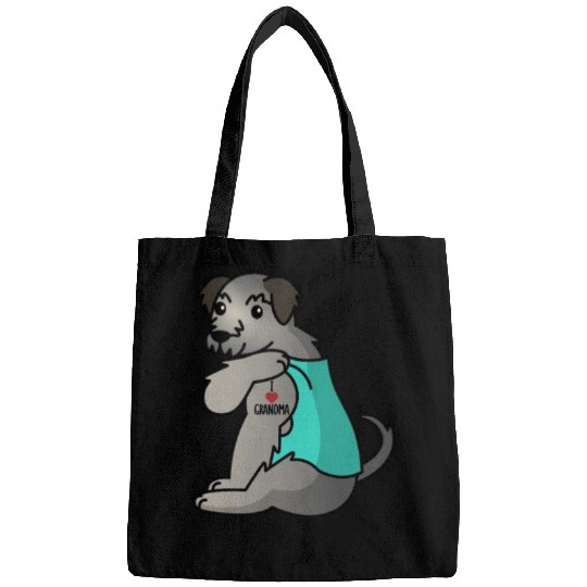 Irish Wolfhound I Love Grandma Bags