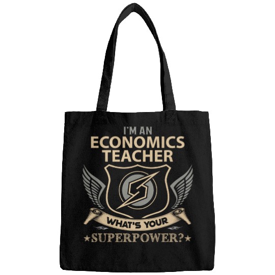 Economics Teacher Bags - Superpower Job Gift It