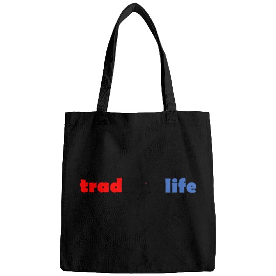 tradbowlife logo - 'bow' clear and outlined Bags