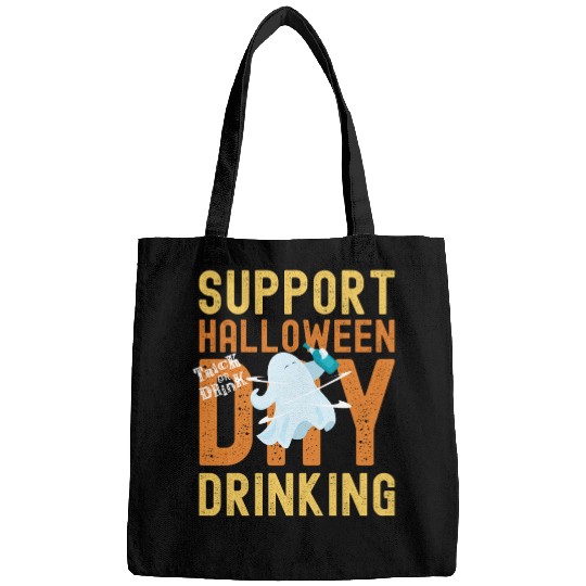 Support Halloween Day Drinking | Drunk Ghost Bags
