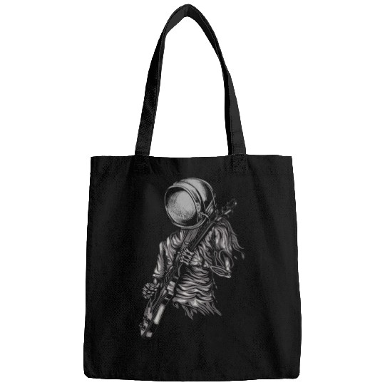 Astronaut Playing Guitar Astronomy Bags