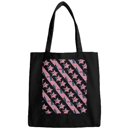 Pattern flag Independence Since 1776 Fourth July Bags