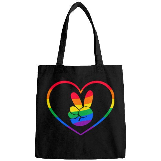 Pop art pride, lgbt community Bags