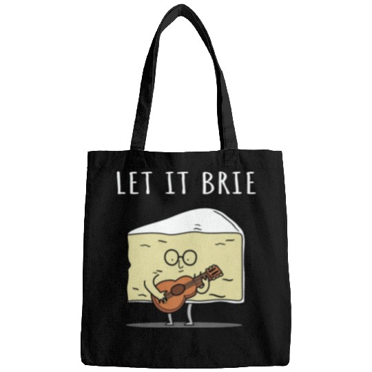 Let It Brie Cheese Musician With Guitar Bags