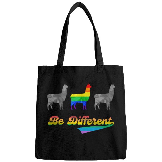 Llama Alpaca LGBTQ Gay Pride Rainbow Flag Differen Bags