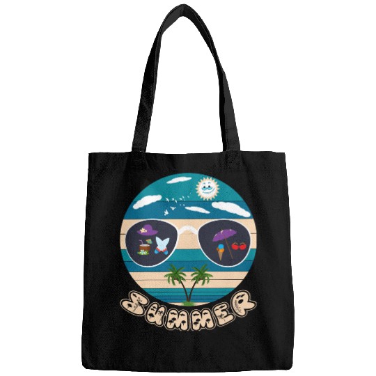 Funny summer design, beautiful illustration for su Bags