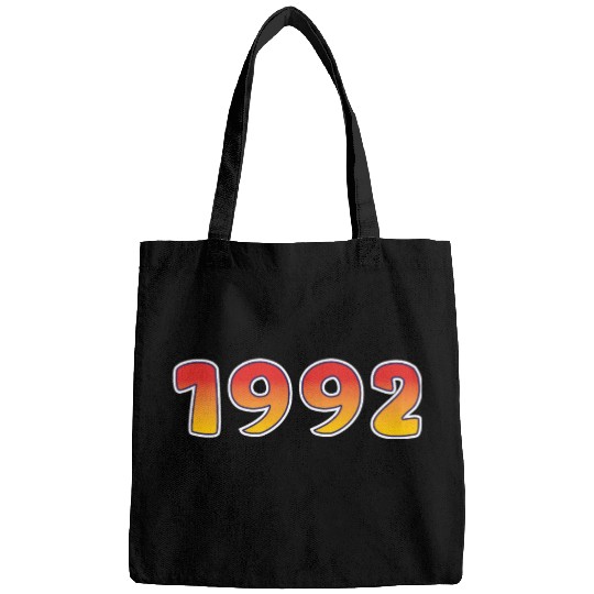 Year 1992 In Orange - Yellow Design Bags