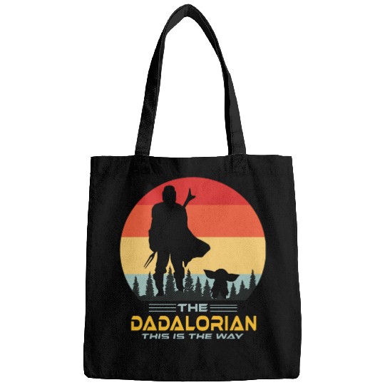 Funny The Dadalorian This is The Way,Fathers Day Bags
