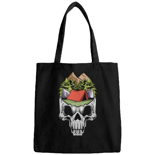 Camper Campsite Skull Skeleton Head Camp Camping Bags