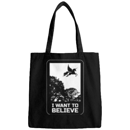 Unicorn "I Want To Believe" UAP Outfit Alien Ufo Bags