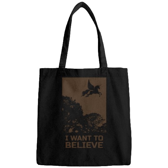 Unicorn "I Want To Believe" UAP Outfit Alien Ufo Bags