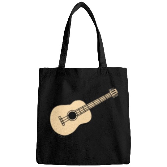 Everyday clothes printed with guitar Bags