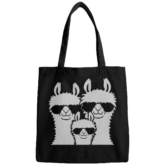 Llama family parents child Bags