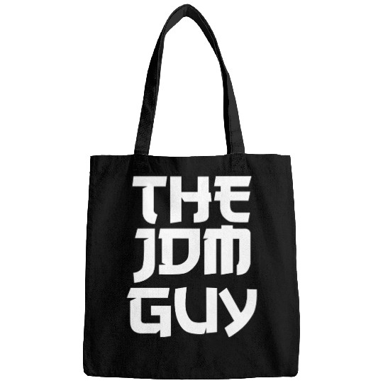 The JDM Guy white text japanese car lover Bags