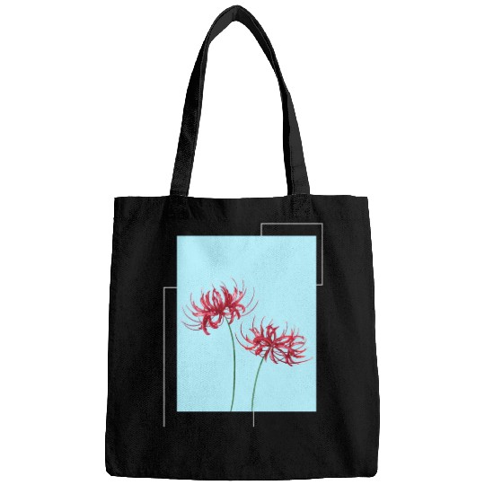 Red Spider Lily Lycoris Recoil Anime Fanart Bags