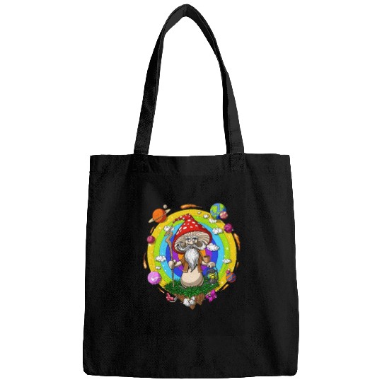 Psychedelic Hippie Mushroom Wizard Bags