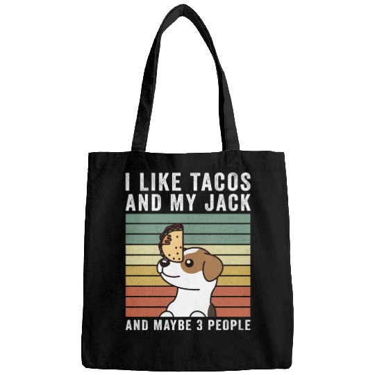 I Like Tacos And My Jack Russell Terrier Bags