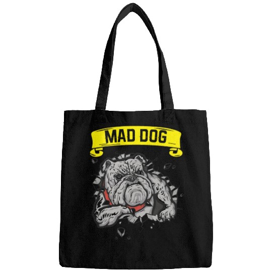 Mad dog pitbill lover Bags