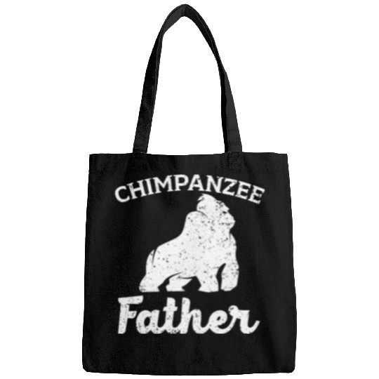 Chimpanzee Father Monkey Wildlife Animal Zookeeper Bags