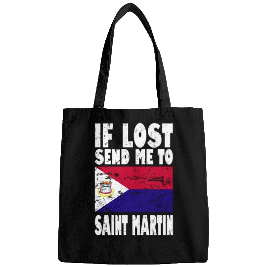 Saint Martin Flag Saying Bags