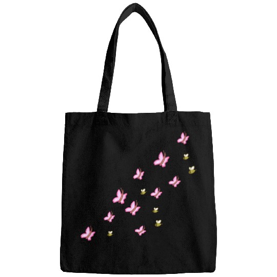 symbols butterflies bees nature flying Bags