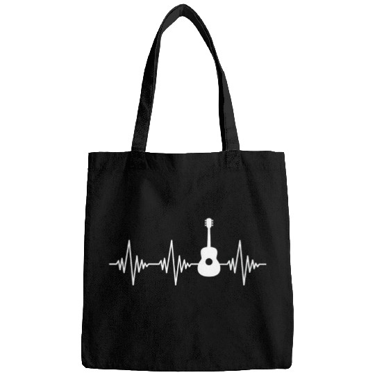 guitar heartbeat Bags