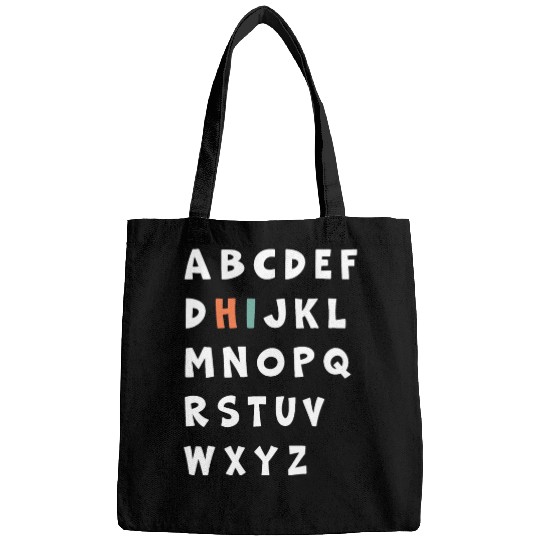Funny Pre K Kindergarten Hi Alphabet Bags