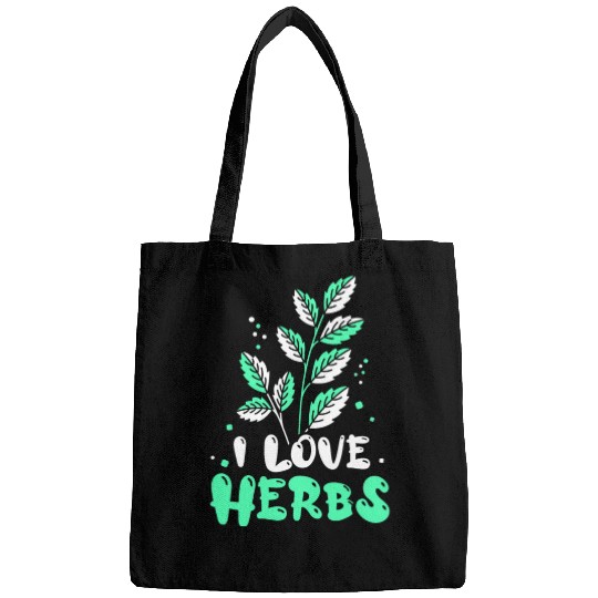 I Love Herbs Herbalism Herbalist Herb Gardening Bags