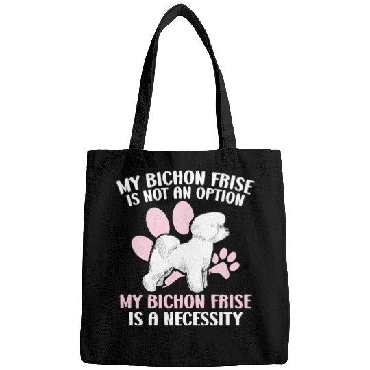 Bichon Frise Dog Lover Dog Breeder Puppy Paw Love Bags