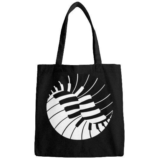 Piano Yin Yang for Yin Yang Art Lover Bags