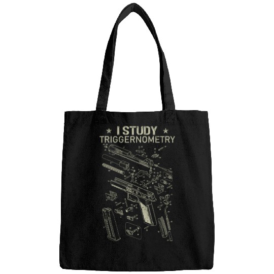 I Study Triggernometry Funny Gun Lover Bags