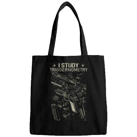I Study Triggernometry Funny Gun Lover Bags