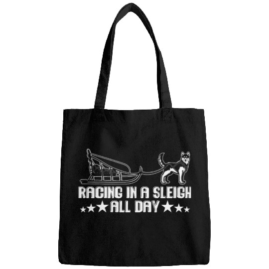 Alaska Sled Dog Racing In A Sleigh All Day Mushing Bags