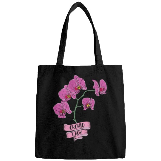 Orchid Plant Lady Cartoon Bags