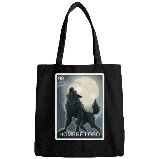 Hombre Lobo Werewolf Card Mexican Lottery Bags