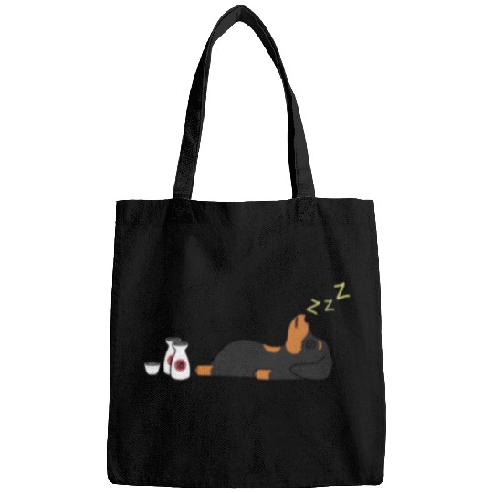 Dachshund Sake Drunk Bags