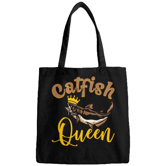 Wels Catfish Design For A Catfish Queen Bags