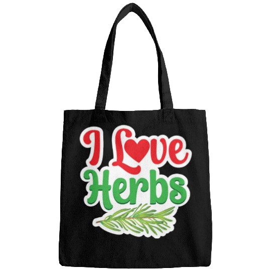 I Love Herbs Gardening Herb Herbalism Herbalist Bags