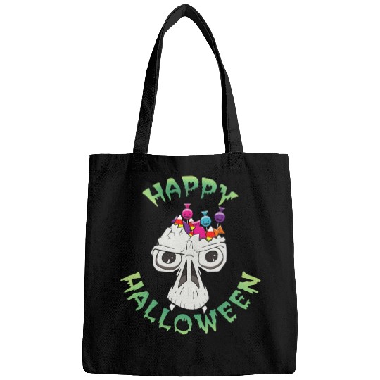Candy Skull Happy Halloween Cartoon Bags