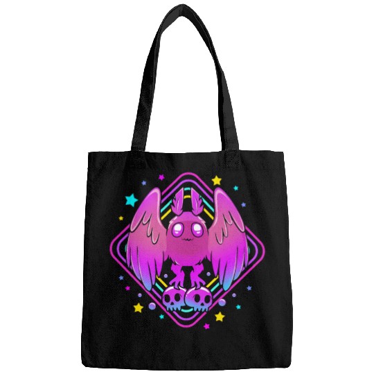Pastel Goth Skull Aesthetic Gothic Cute Mothman Bags