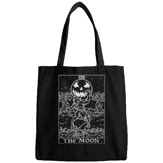 The Moon Tarot Card Halloween Werewolf Gothic Horr Bags